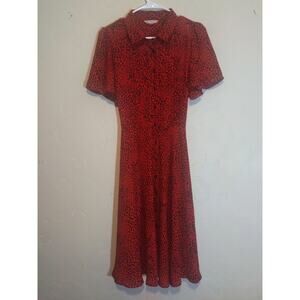 Nanette Lepore 50s style leopard print dress